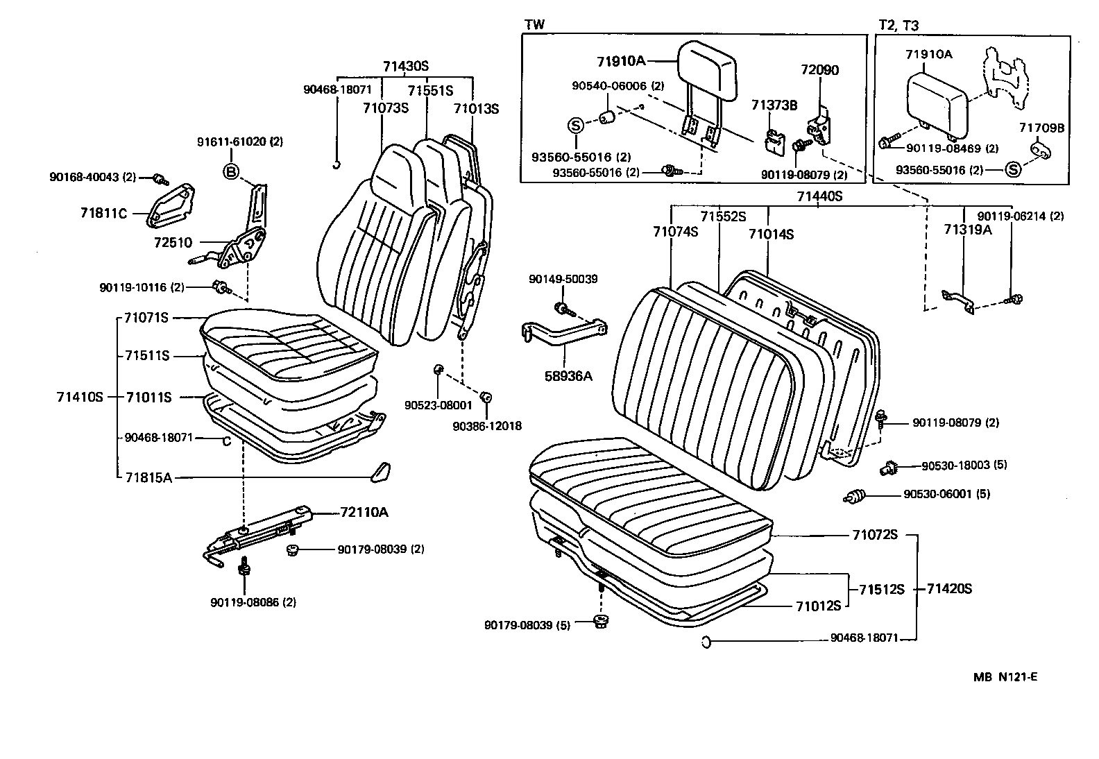 71071-95473-06 COVER, FRONT SEAT CUSHION, RH(FOR SEPARATE TYPE) product image