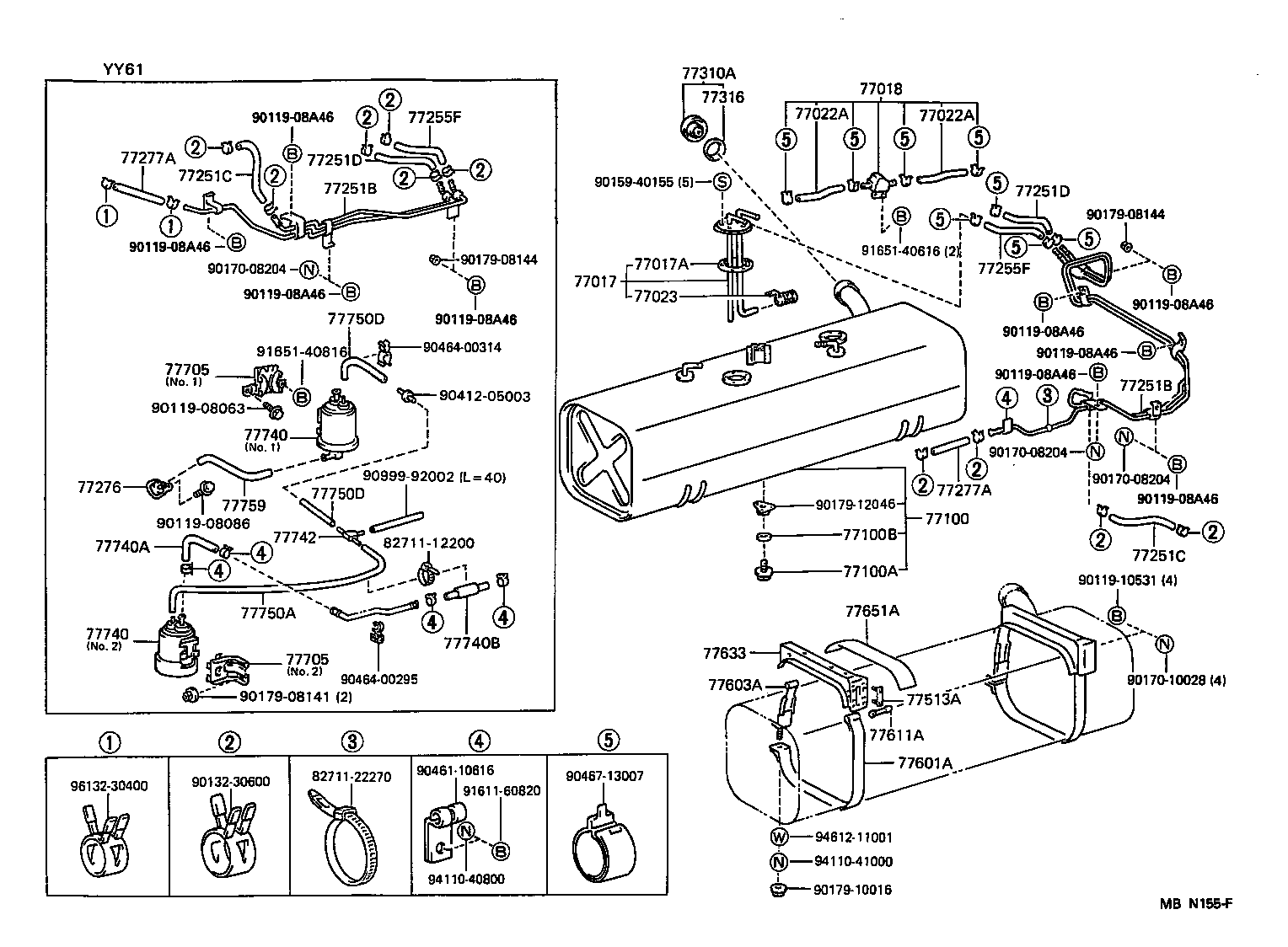 77501-25071 STAY, FUEL TANK product image