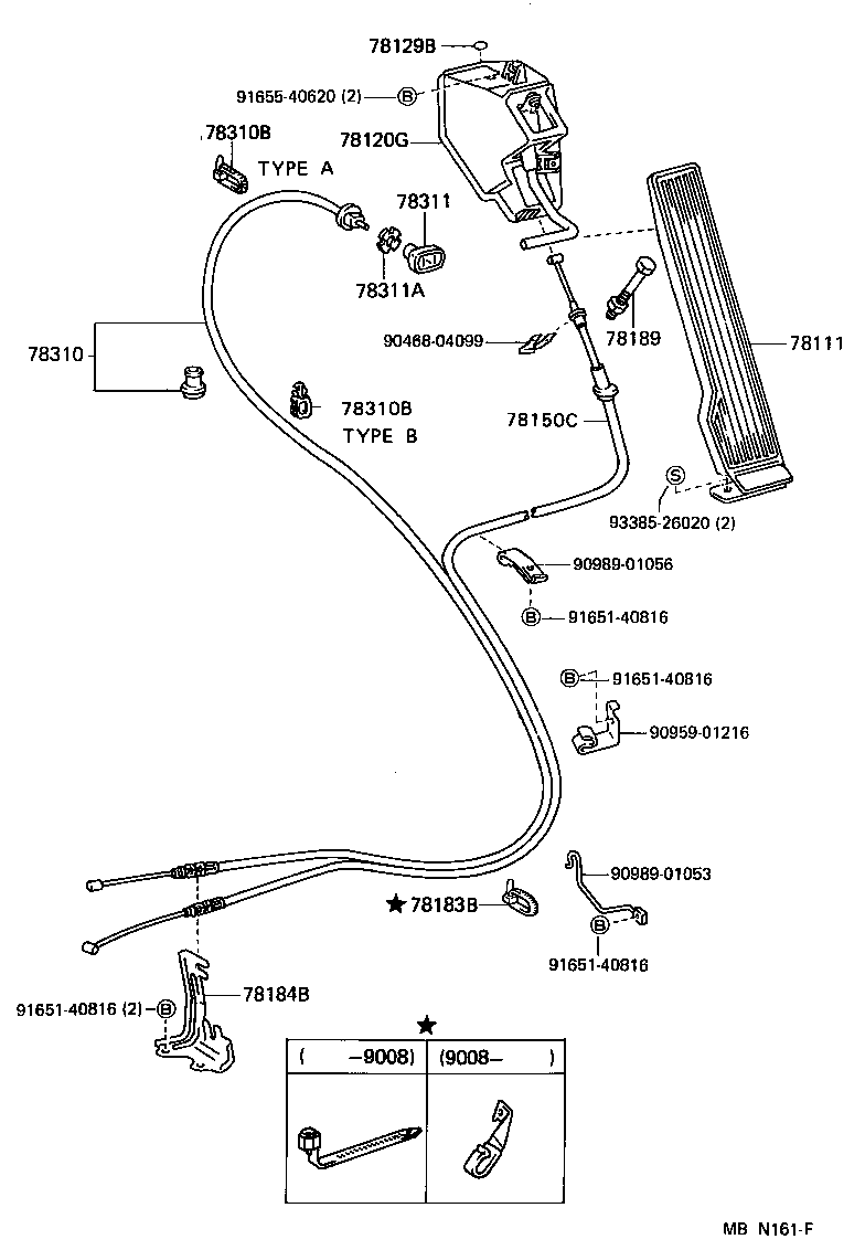 78150-25010 WIRE ASSY, ACCELERATOR FLEXIBLE product image