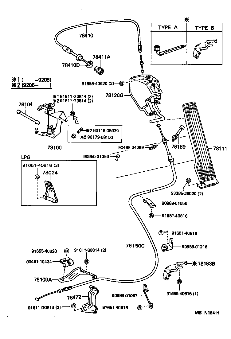 78150-25010 WIRE ASSY, ACCELERATOR FLEXIBLE product image