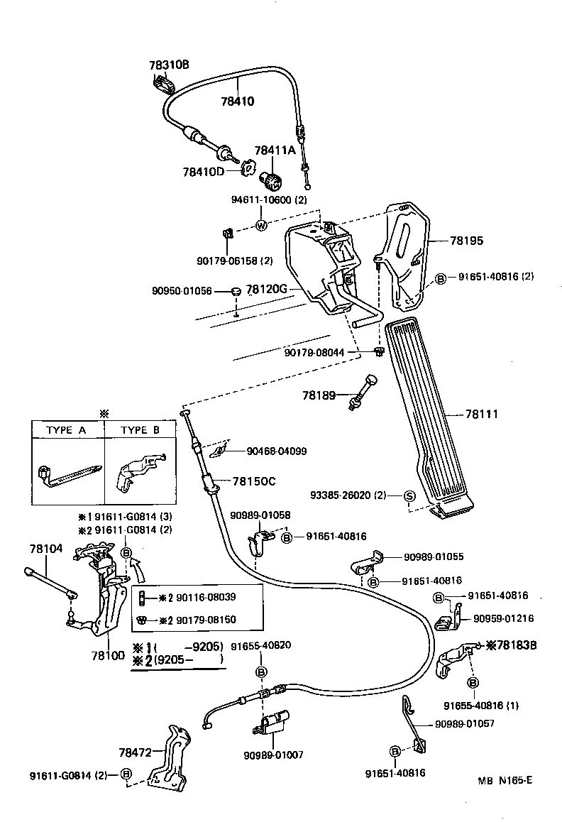 78150-25060 WIRE ASSY, ACCELERATOR FLEXIBLE product image