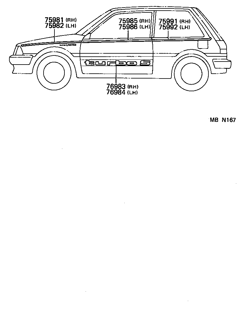 75946-10020 STRIPE, REAR BODY BACK, RH product image