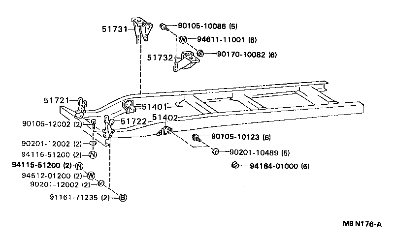 51002-3B530 FRAME SUB-ASSY product image
