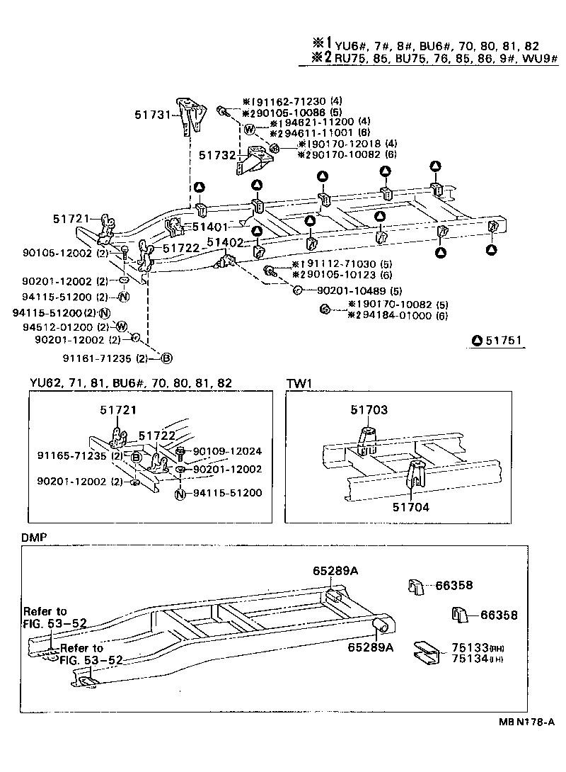 51002-3B270 FRAME SUB-ASSY product image