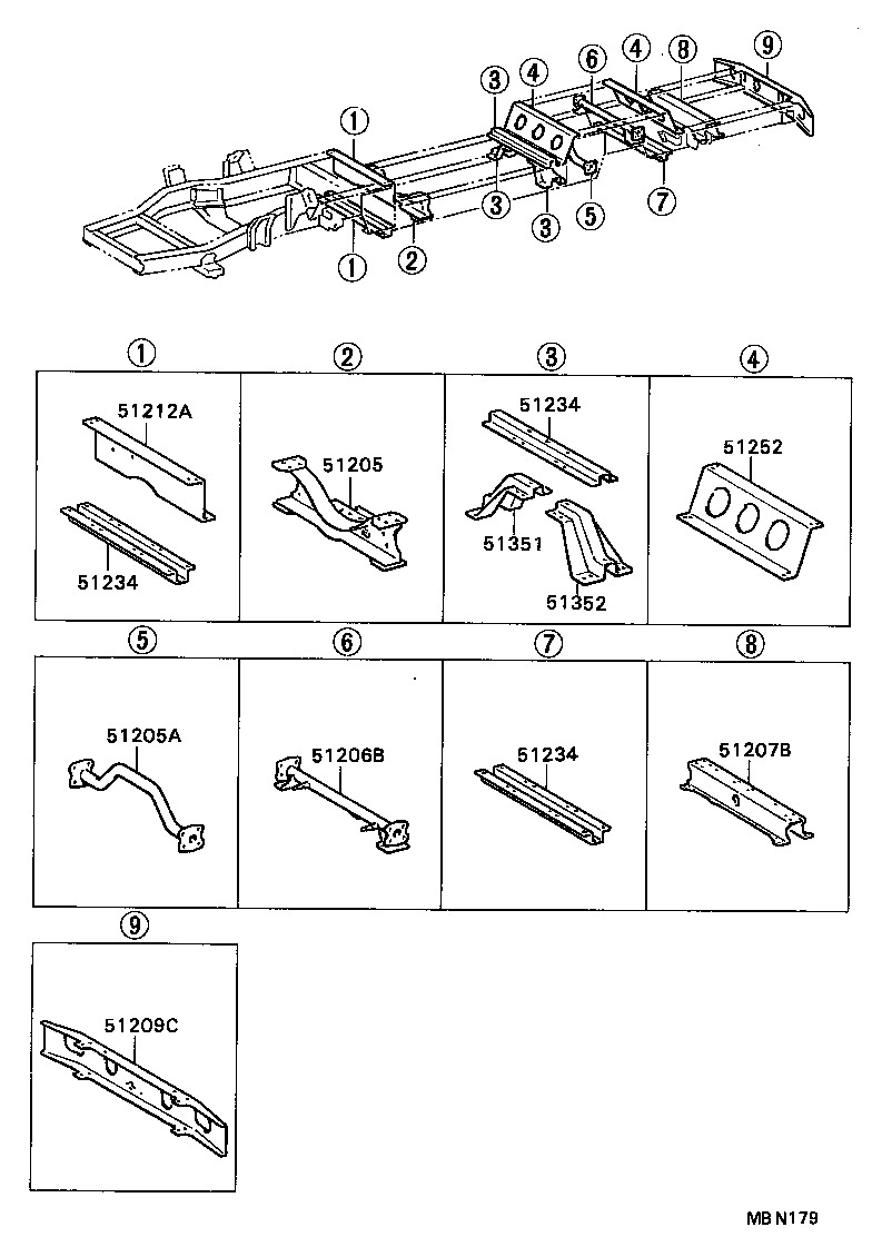 51002-3B071 FRAME SUB-ASSY product image