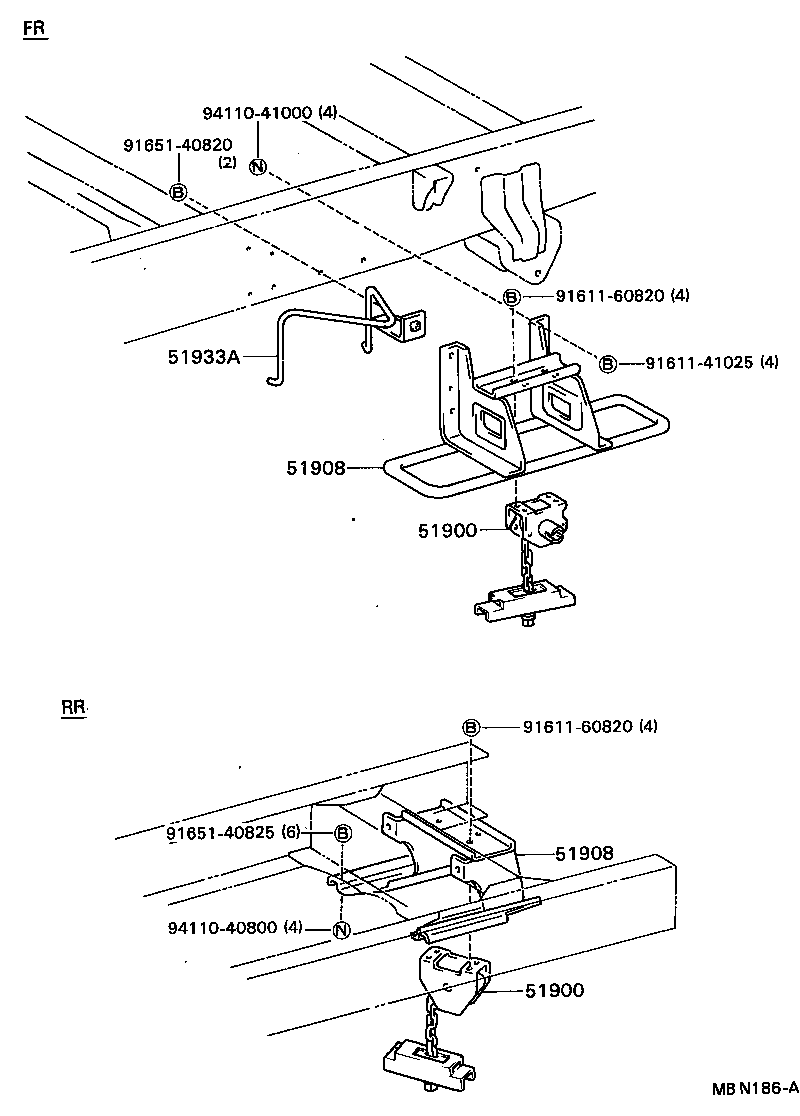 51903-36050 STOPPER, SPARE WHEEL, NO.1 product image