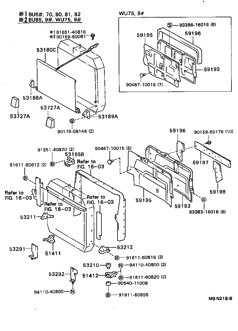 53180-95404 SHUTTER ASSY, RADIATOR product image