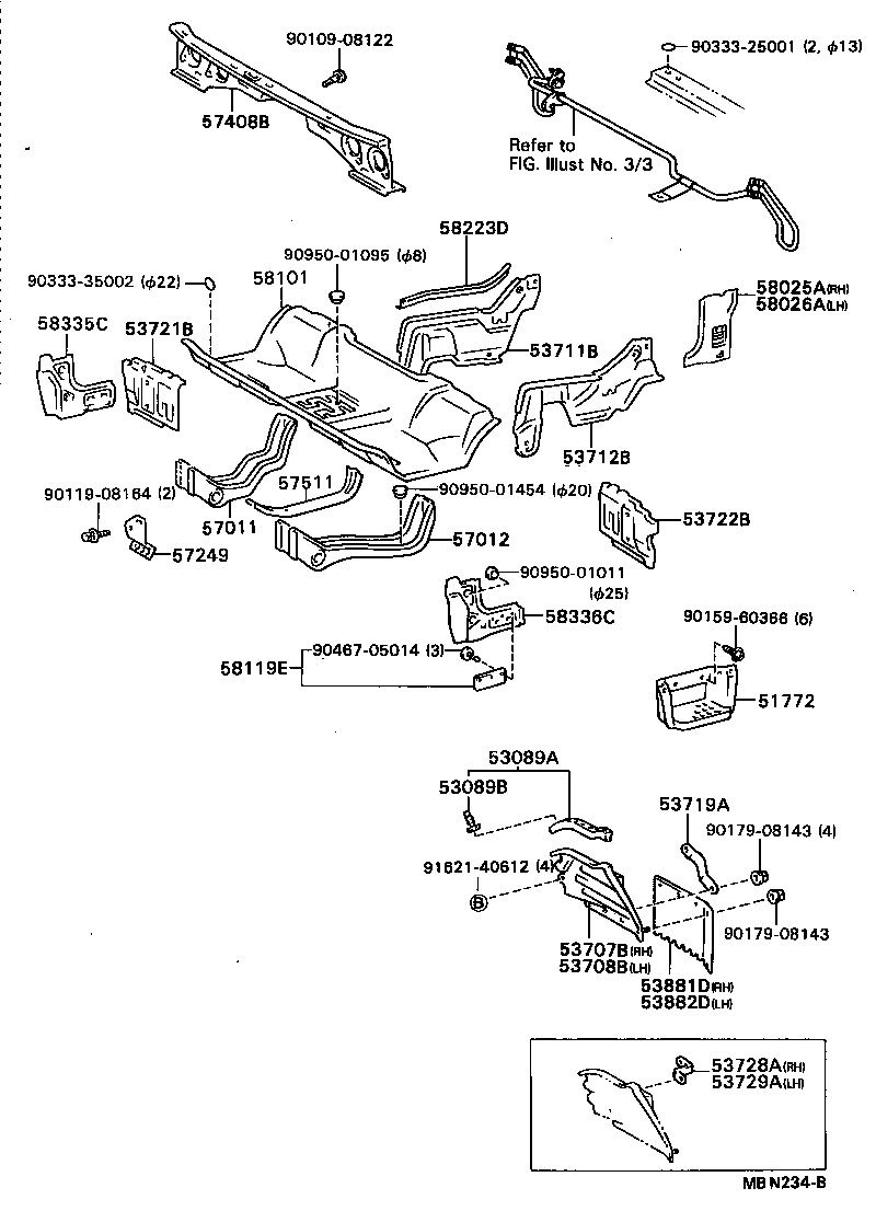 58101-95452 PAN SUB-ASSY, FRONT FLOOR product image