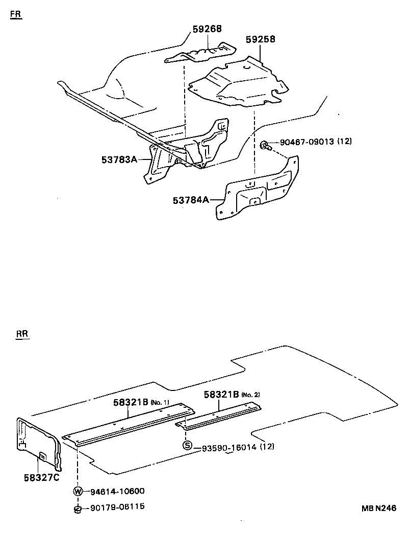 59268-95404 INSULATOR, ENGINE SUB COVER product image