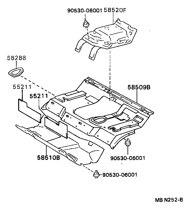 58520-95408-06 MAT ASSY, ENGINE COVER product image