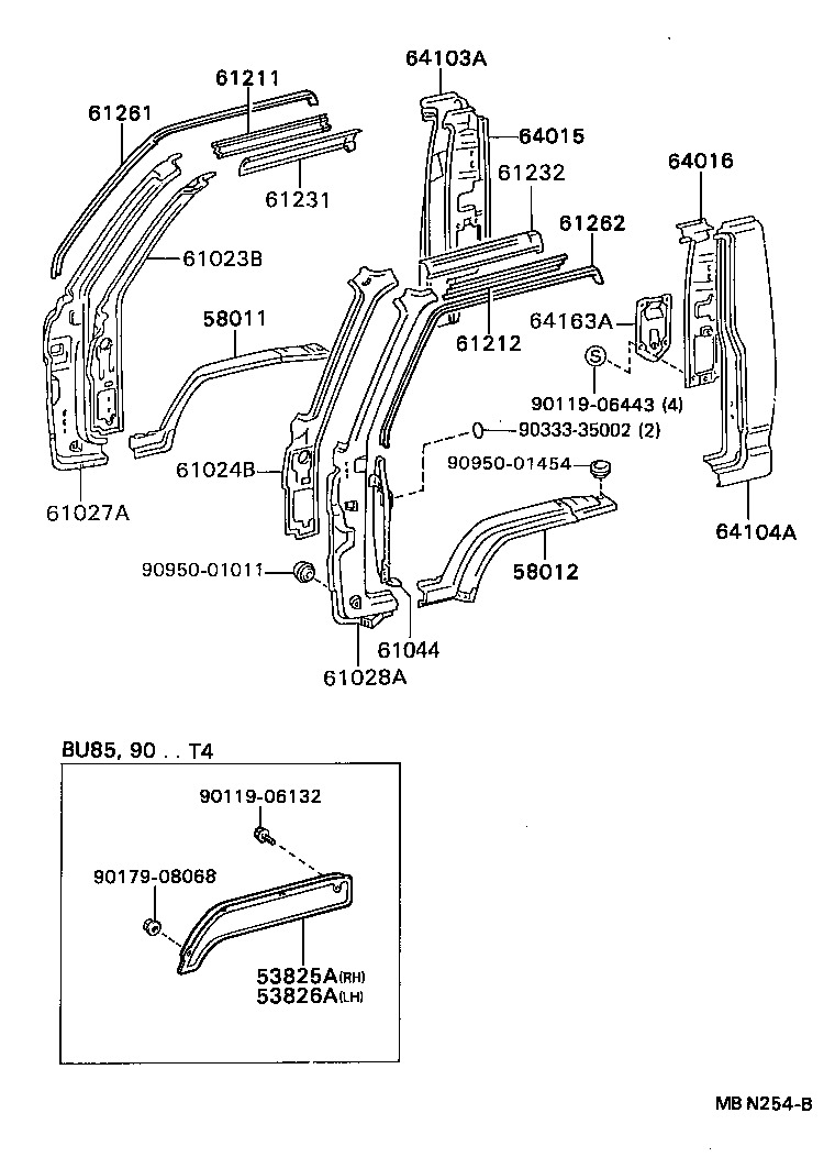 58012-95447 PANEL SUB-ASSY, FRONT FLOOR SIDE, LH product image