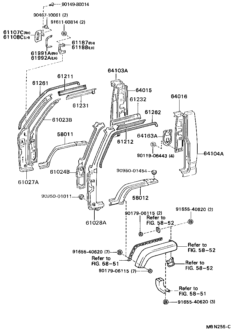 64016-95407 PANEL SUB-ASSY, BACK CORNER, INNER LH product image