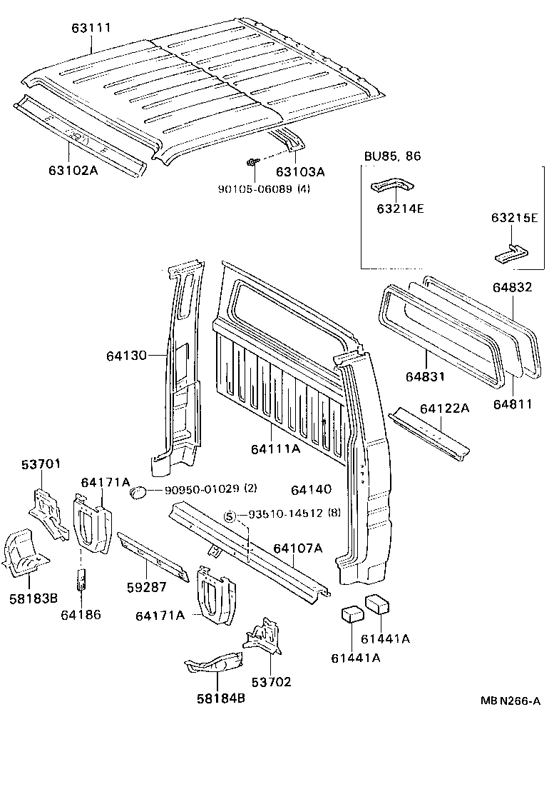 53704-92601 APRON SUB-ASSY, FRONT FENDER, LH product image