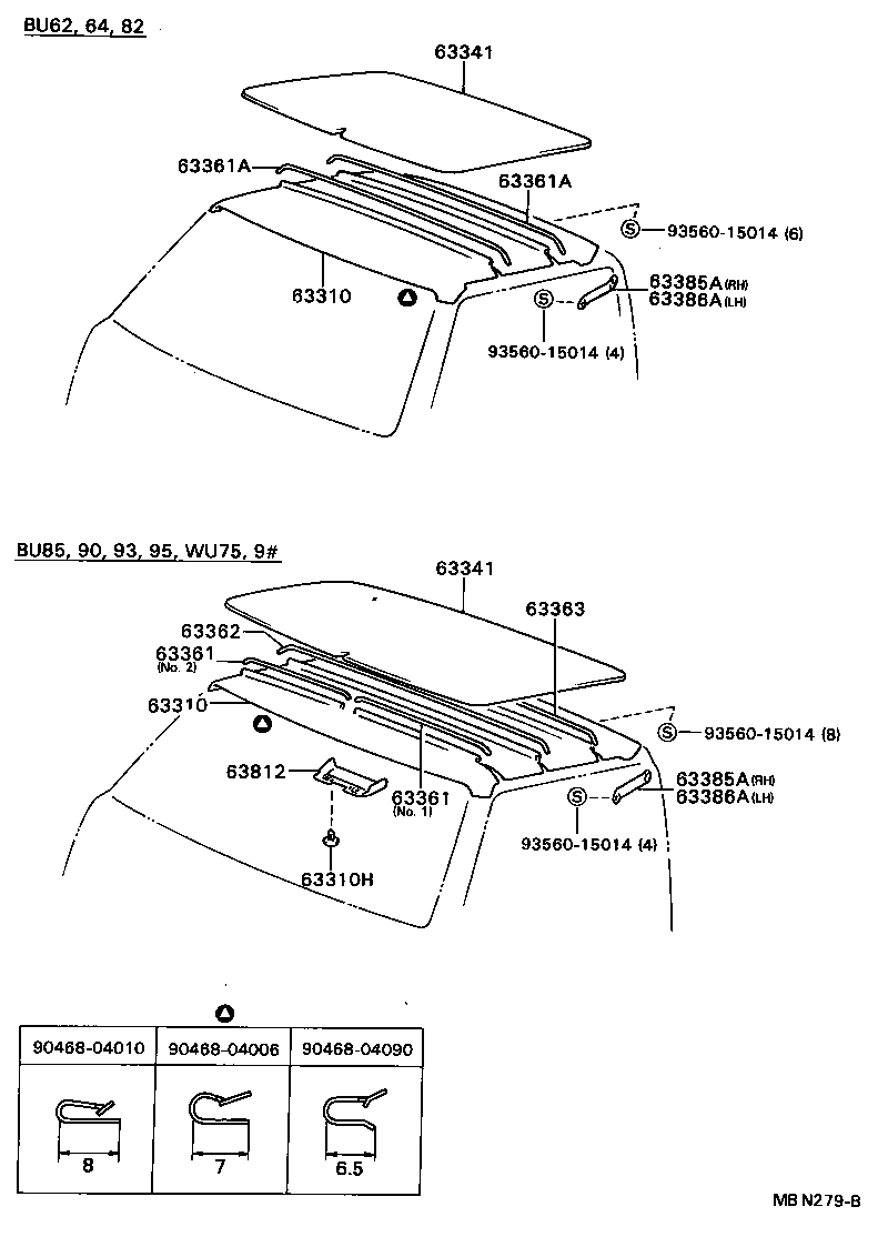 61815-92602 COVER, ROOF SIDE product image