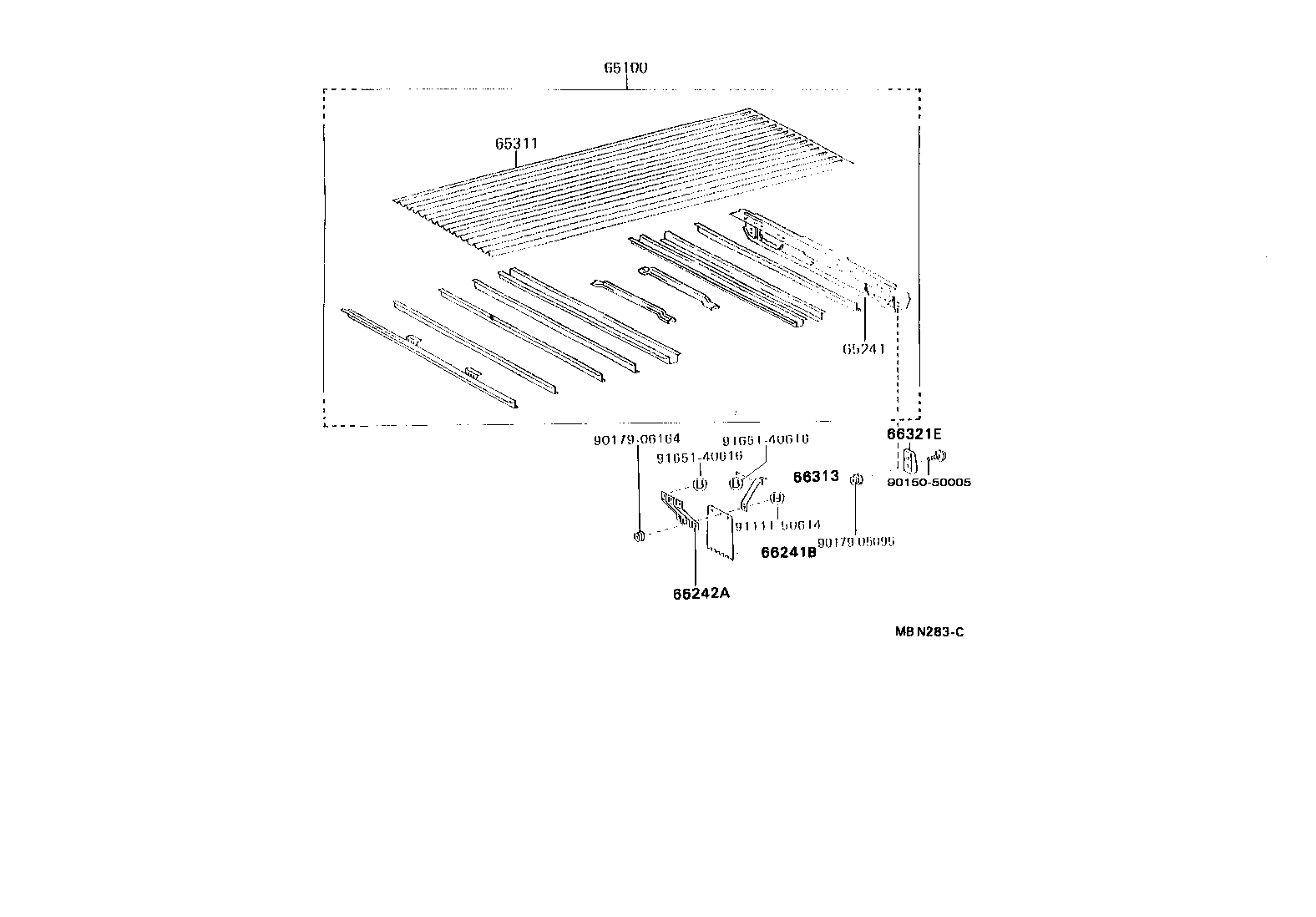 65100-95437 FLOOR ASSY, REAR BODY product image