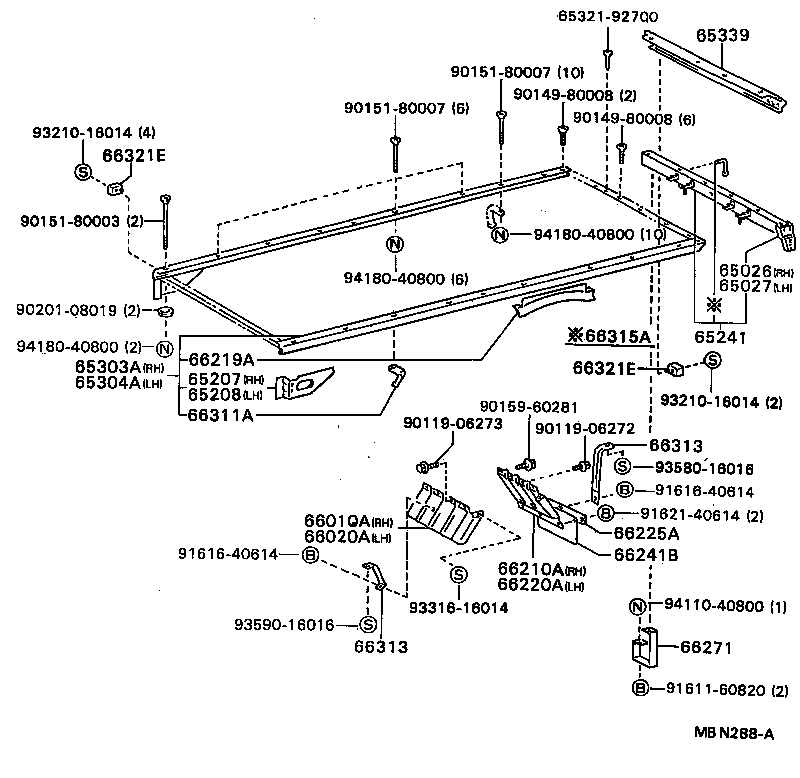53883-93103 MUDGUARD, FENDER, RH product image