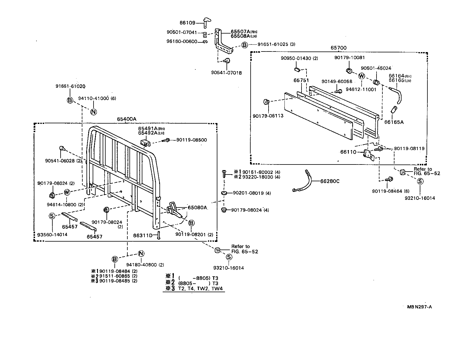 65700-92829 GATE ASSY, REAR BODY TAIL product image