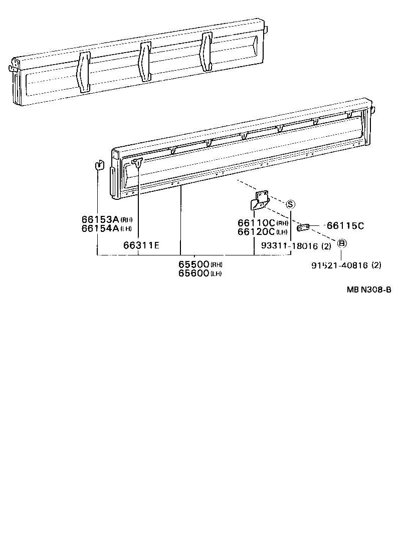 65313-95408 PANEL, FLOOR FRONT CORNER, RH product image