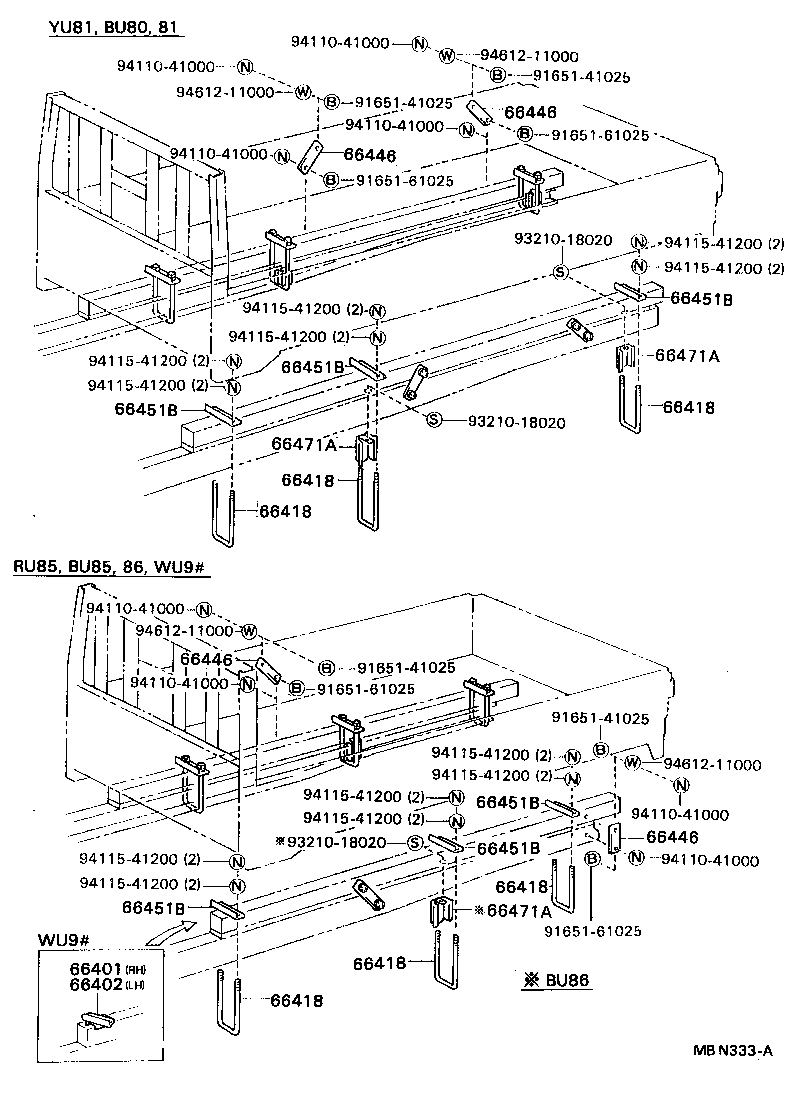 66446-92804 BRACE, FRAME FLOOR product image