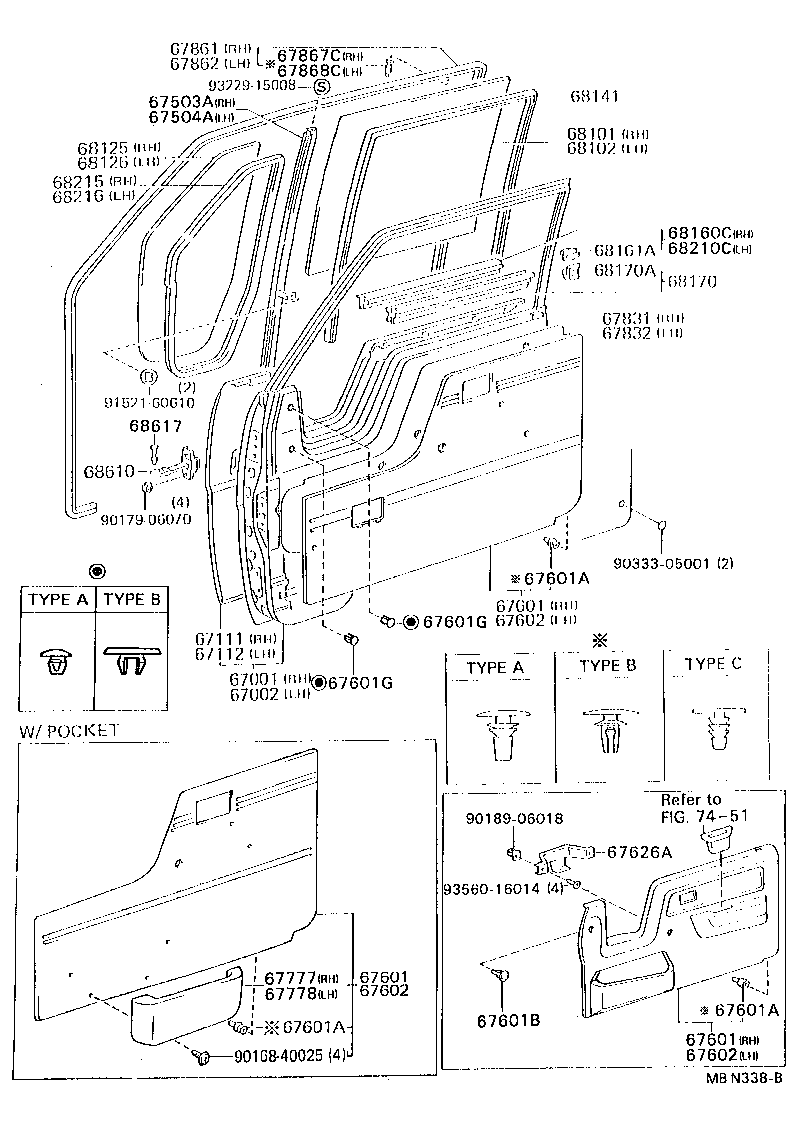 67831-95407 COVER, FRONT DOOR SERVICE HOLE, RH product image