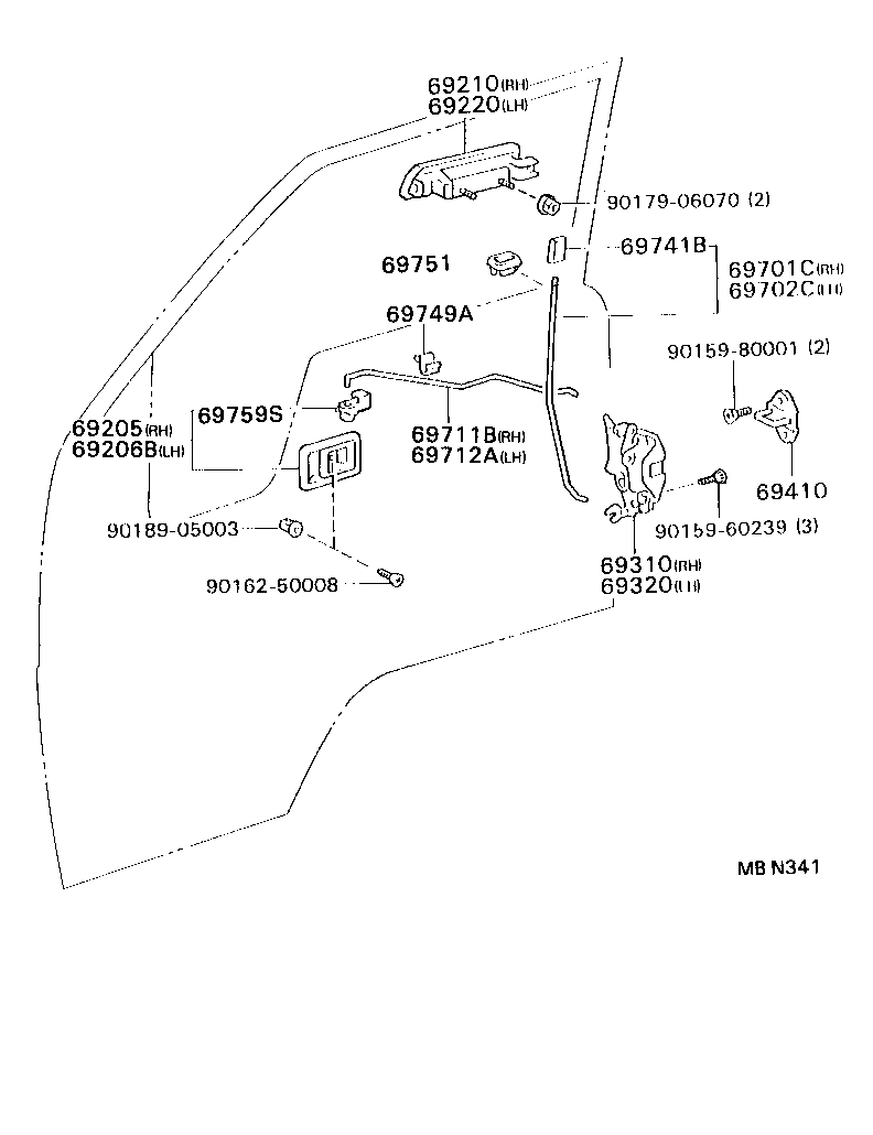 69285-95404-06 HANDLE, PULL product image