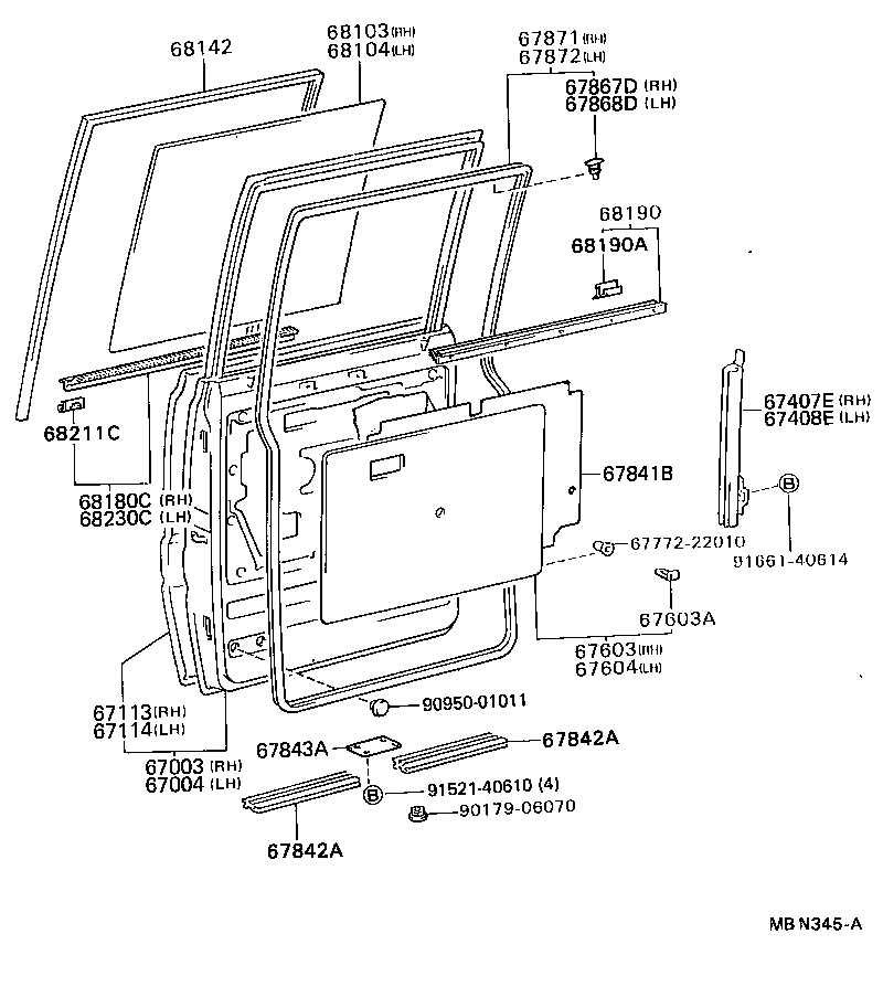 67841-95403 COVER, REAR DOOR SERVICE HOLE product image