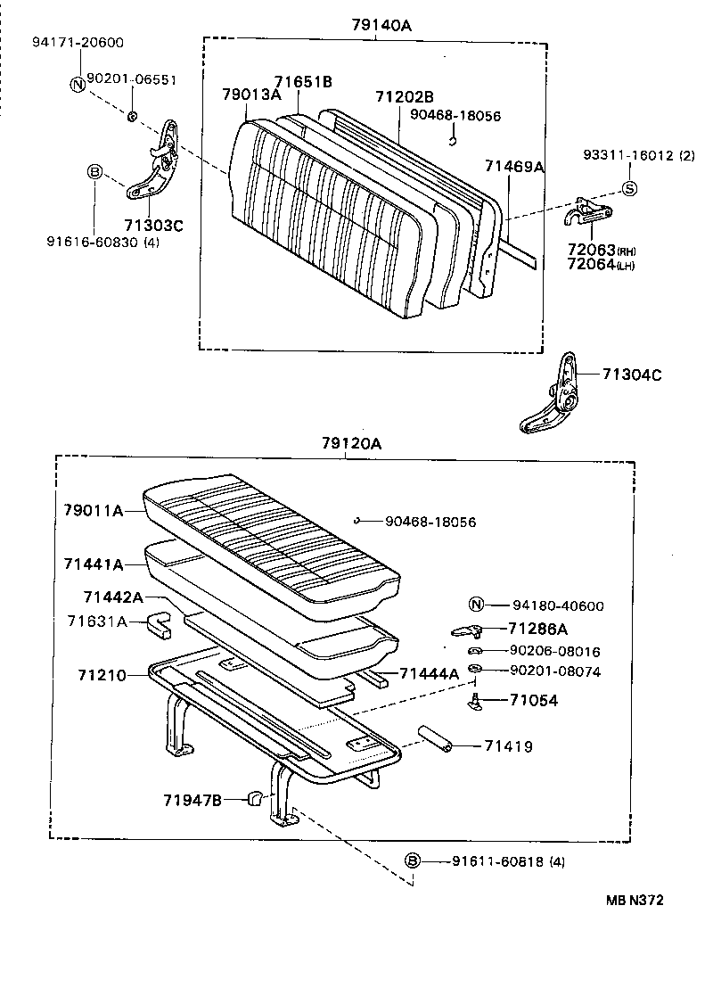 71014-92602 FRAME SUB-ASSY, FRONT SEAT BACK, LH product image