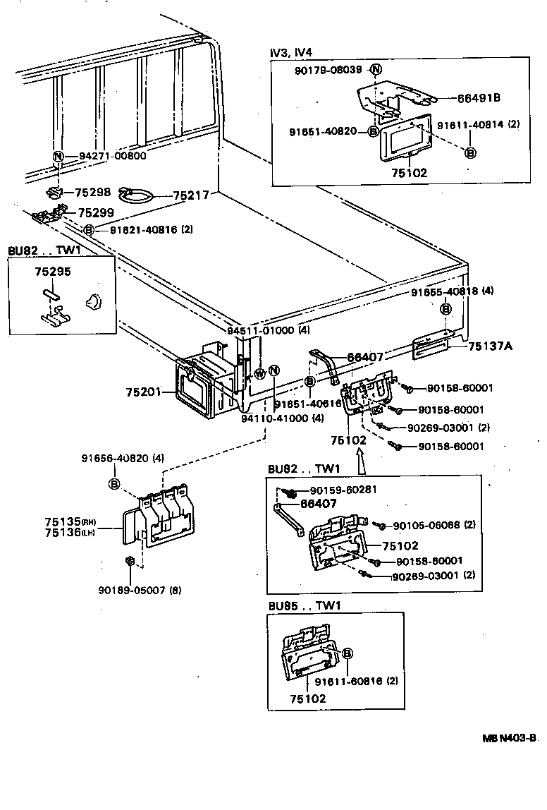 66493-92805 STAY SUB-ASSY, LICENSE PLATE BRACKET product image