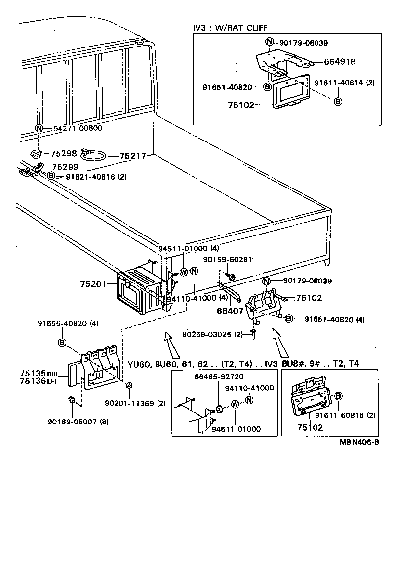 66493-92805 STAY SUB-ASSY, LICENSE PLATE BRACKET product image