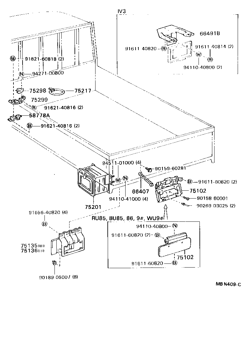 58777-92600 PLATFORM, TOOL BAG REST product image