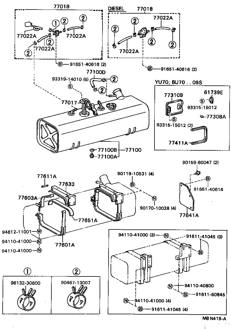 77001-3B030 TANK ASSY, FUEL product image