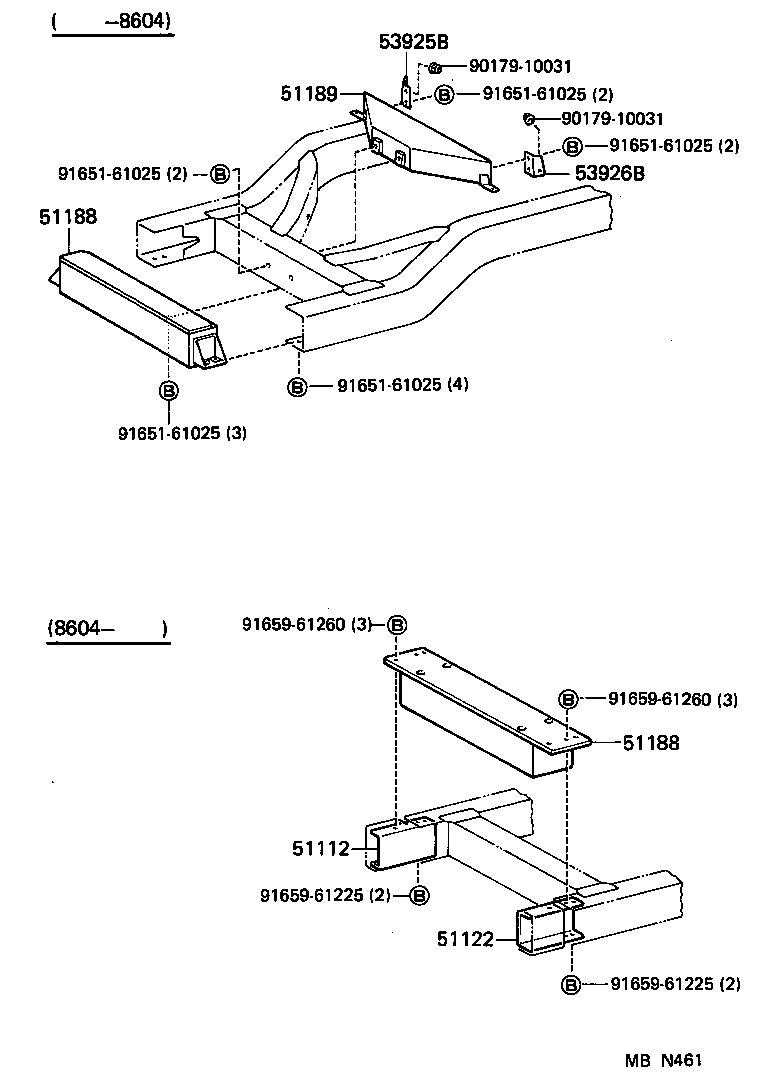 51001-60790 FRAME ASSY product image