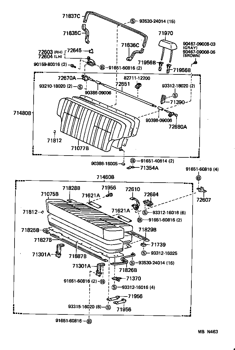 71071-90A12 COVER, FRONT SEAT CUSHION, RH(FOR SEPARATE TYPE) product image