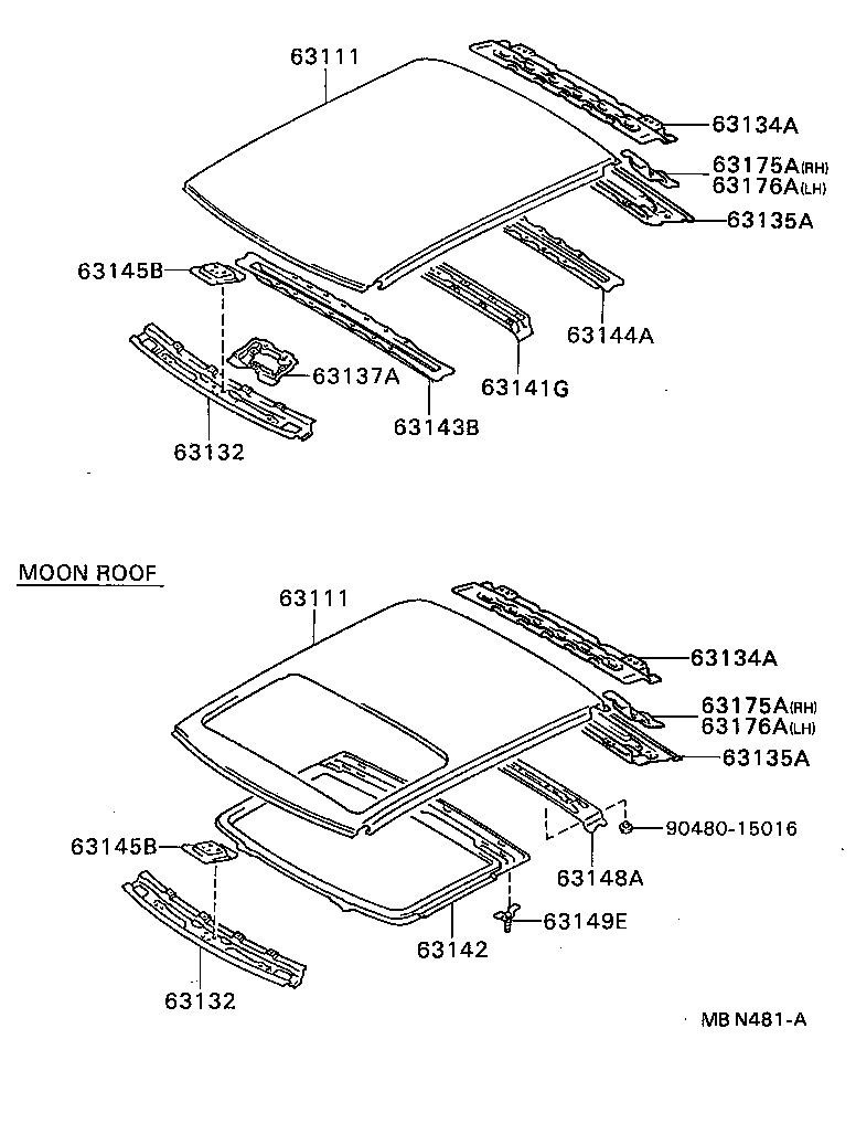 64811-20801 GLASS, BACK WINDOW product image