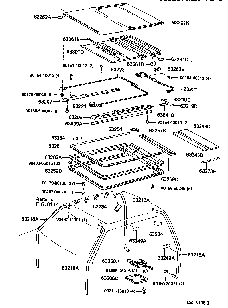 63137-10020 BRACKET, DOME LAMP, NO.1 product image