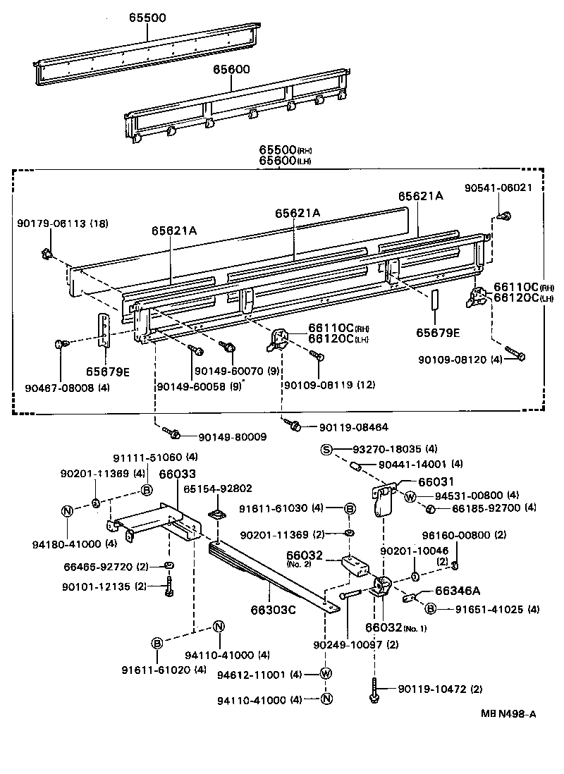 65660-92803 PANEL ASSY, REAR BODY SIDE, RH product image
