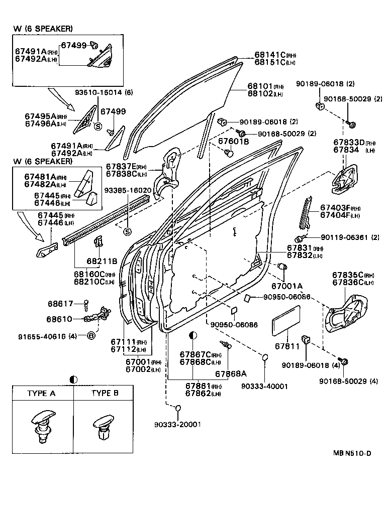 67002-20830 PANEL SUB-ASSY, FRONT DOOR, LH product image