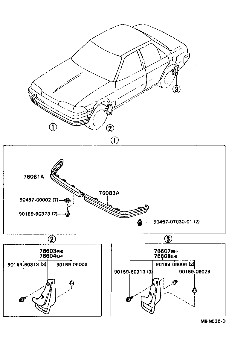 76871-21900 SPOILER SUB-ASSY, REAR product image
