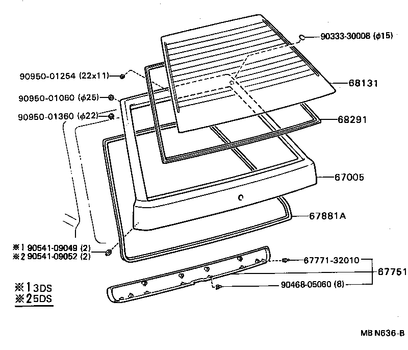 67005-16360 PANEL SUB-ASSY, BACK DOOR product image