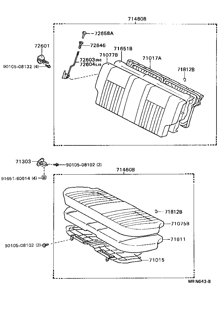71065-16360-03 COVER, REAR SEAT CUSHION (FOR BENCH TYPE) product image