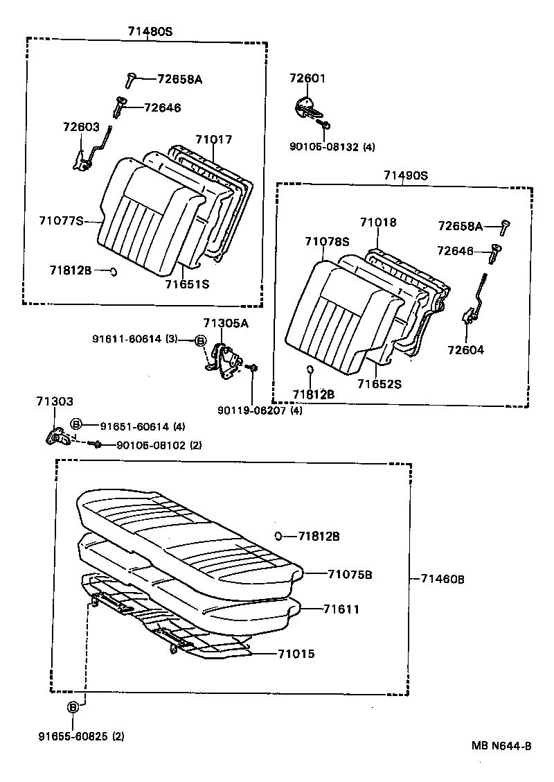 71065-16360-03 COVER, REAR SEAT CUSHION (FOR BENCH TYPE) product image