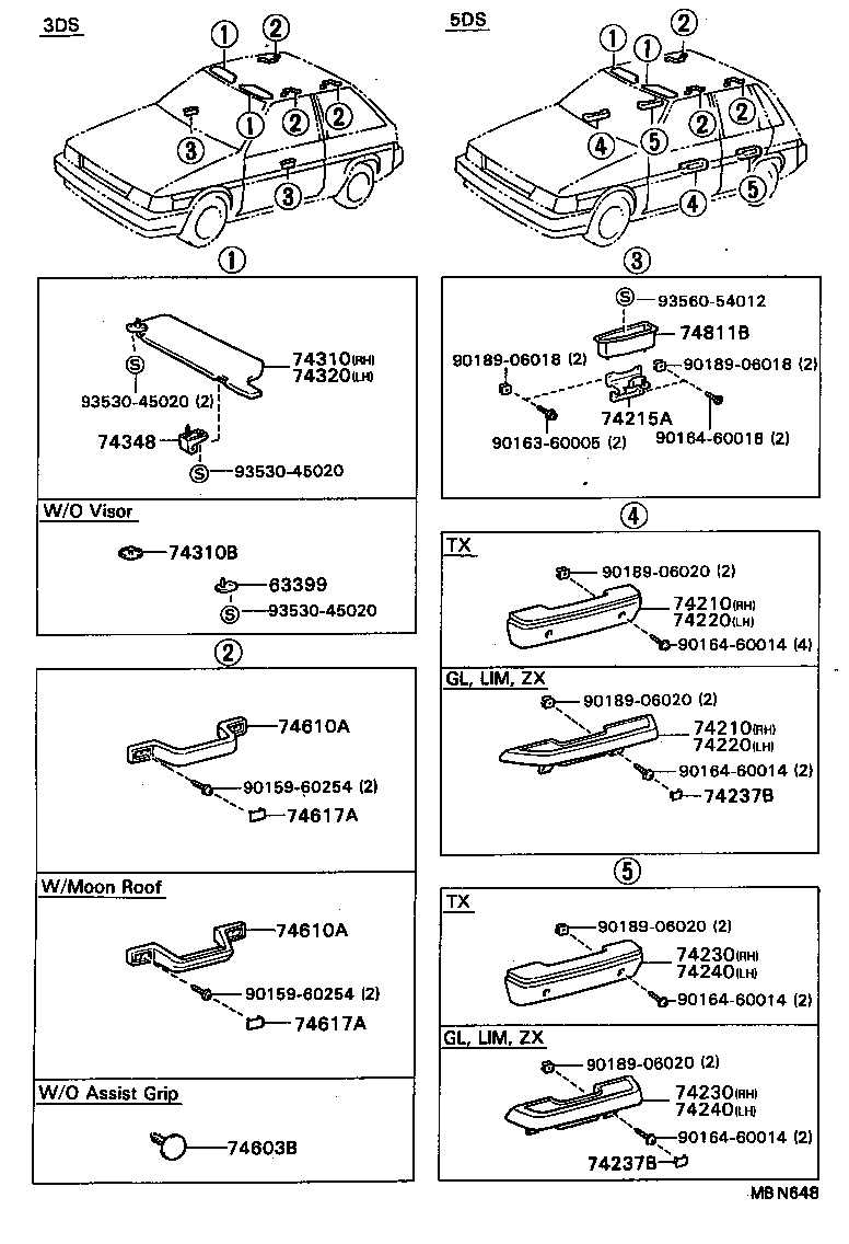 63399-20010-04 COVER, VISOR HOLDER HOLE product image