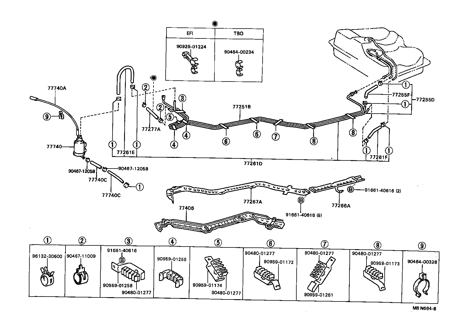 90445-12208 HOSE, FUEL (FOR CHECK VALVE) product image