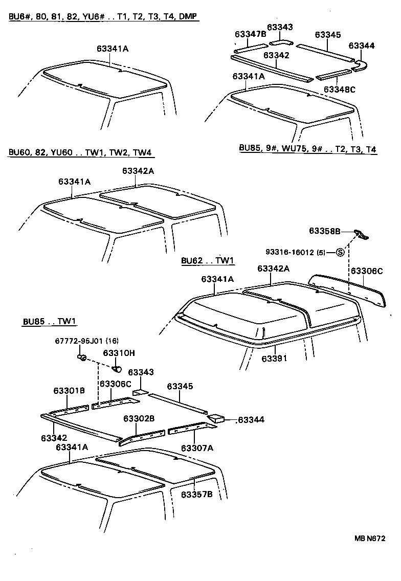 61815-92602 COVER, ROOF SIDE product image