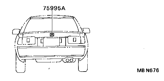 75995-20010 STRIPE, REAR BODY, CENTER product image