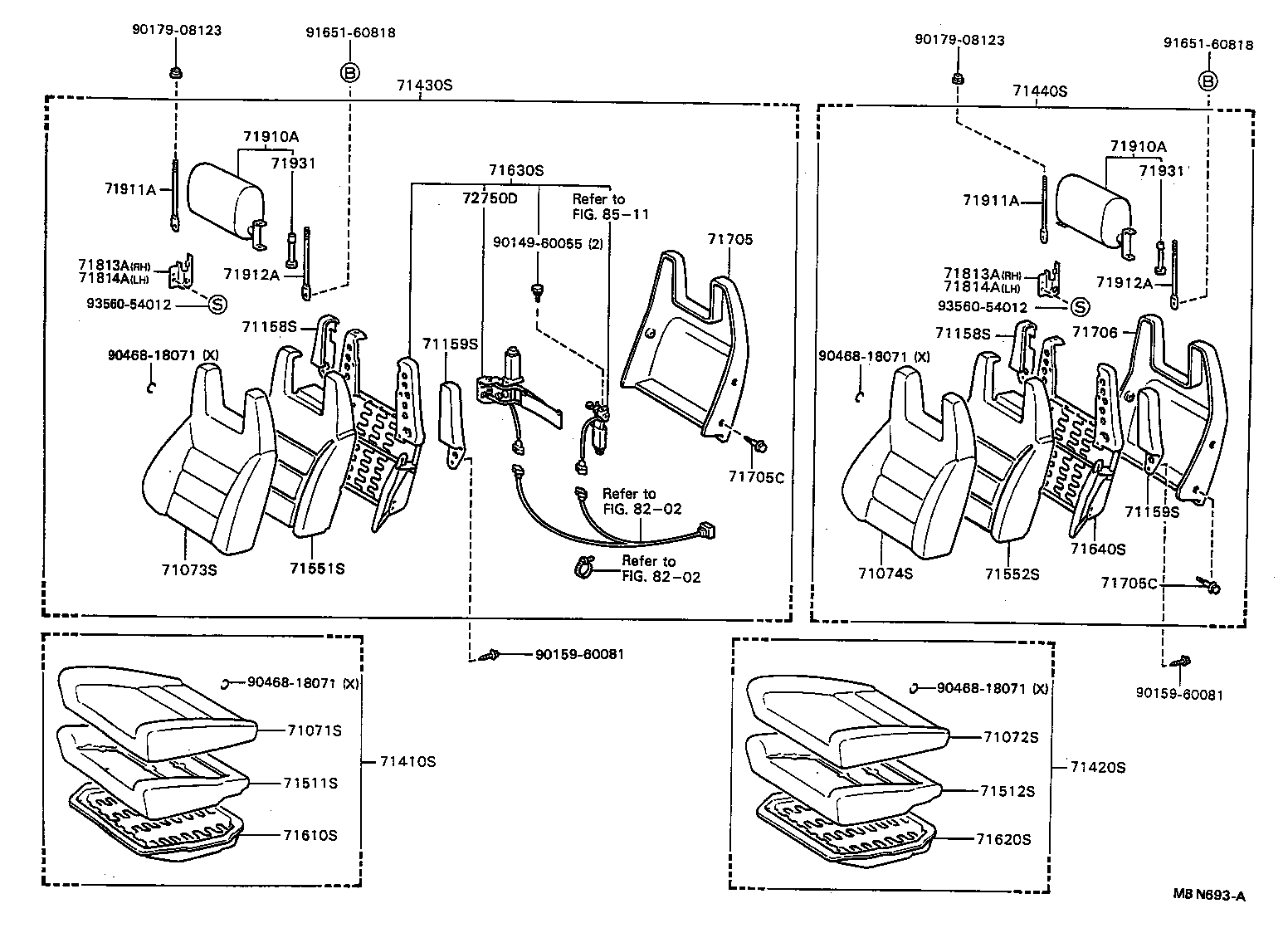 71910-20800-01 HEADREST ASSY, FRONT SEAT product image