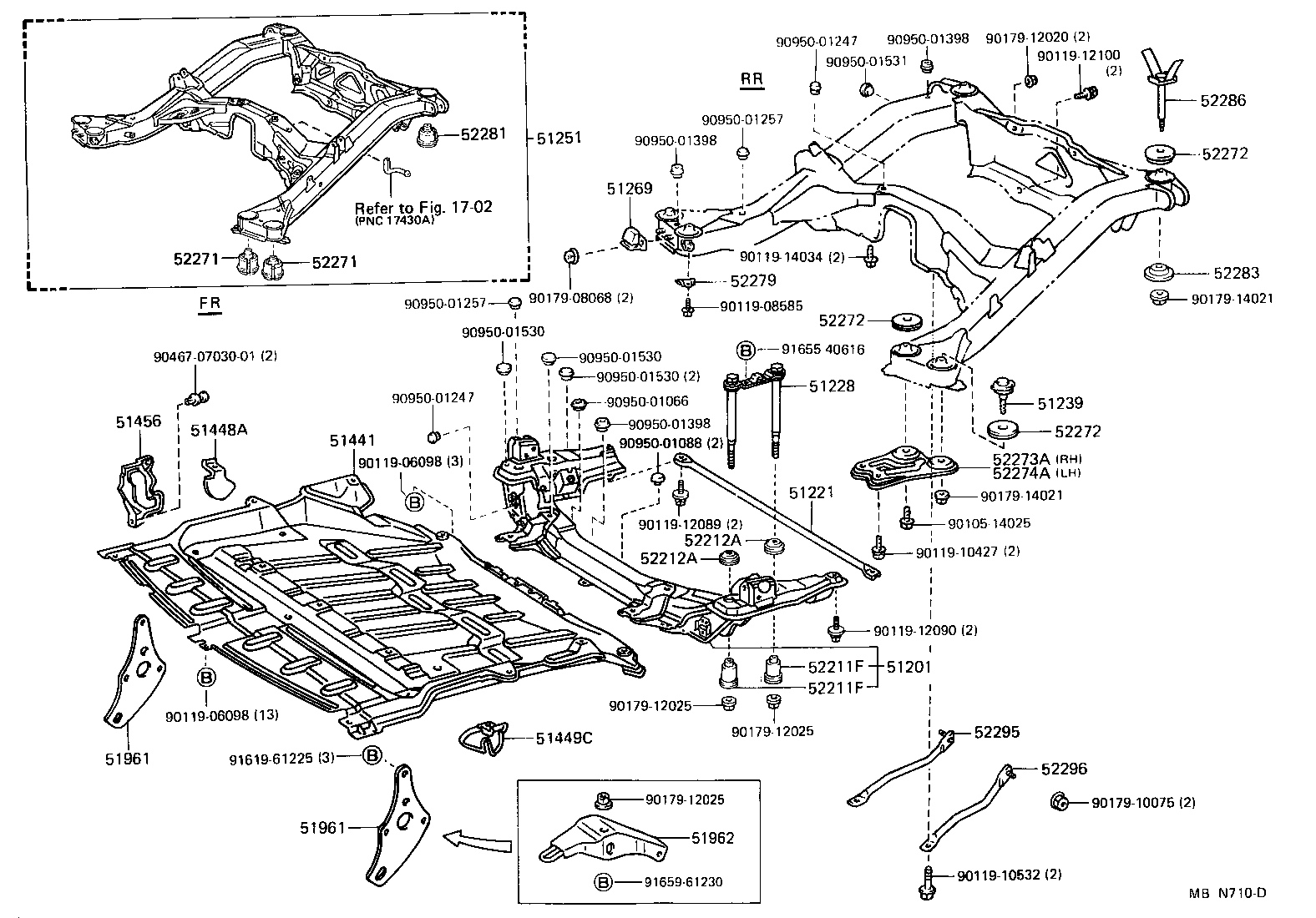 52281-14040 CUSHION, DIFFERENTIAL SUPPORT MEMBER product image