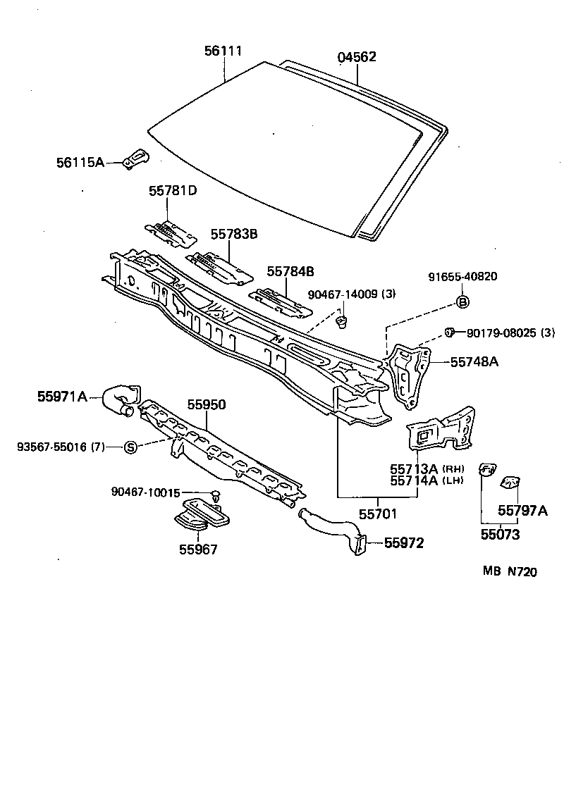 55700-14760 PANEL SUB-ASSY, COWL product image