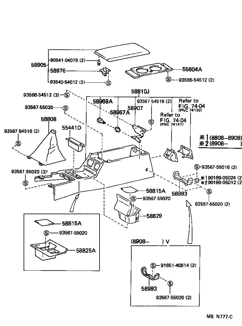 55604-14010 HOLDER SUB-ASSY, INSTRUMENT PANEL CUP product image