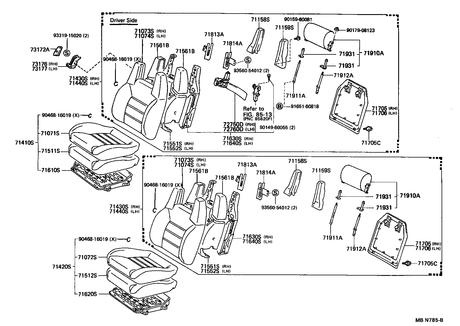 71420-1D331-06 CUSHION ASSY, FRONT SEAT, LH (FOR SEPARATE TYPE) product image